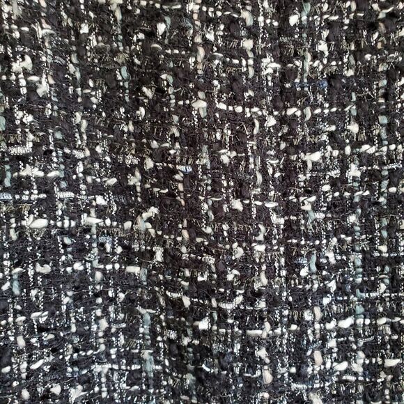 Emerson Rose Blazer Skirt Set Womens Medium Black Parisian Tweed Speckled Zipper - Picture 12 of 16